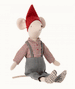 Medium Boy Mouse Christmas Outfit by Maileg