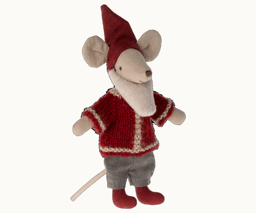 Santa mouse top stuffed animal
