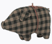 Small Green Check Pig by maileg