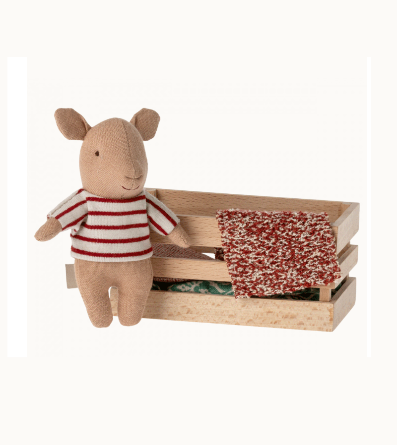 Baby Girl Pig in Box by maileg