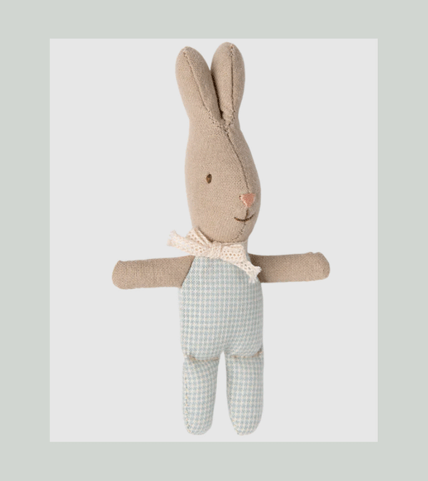 MY Rabbit in Light Blue Check by Maileg