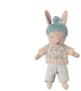 Micro Sand Winter Rabbit in Mint Knitted Outfit by maileg