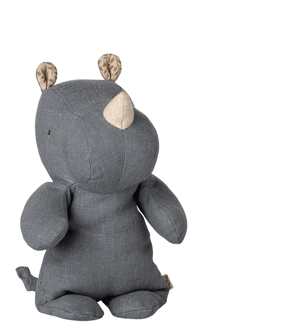 Safari Friend Small Dusty Blue Rhino by maileg