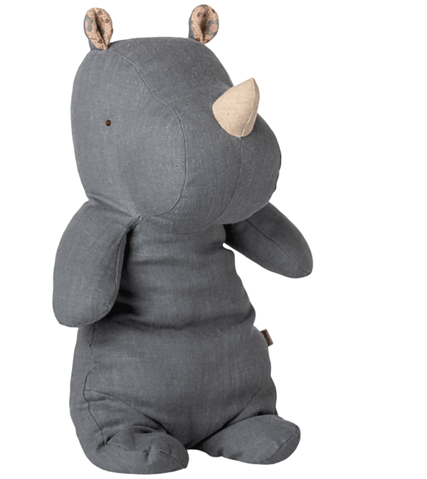 Safari Friend Medium Dusty Blue Rhino by maileg