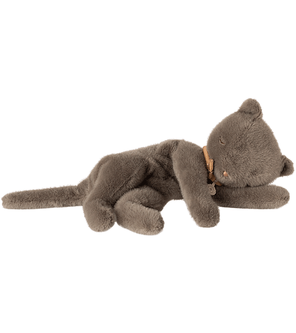Medium - Grey Sleeping Plush Kitten by maileg