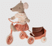 Big Sister Tricycle Mouse with Backpack by maileg