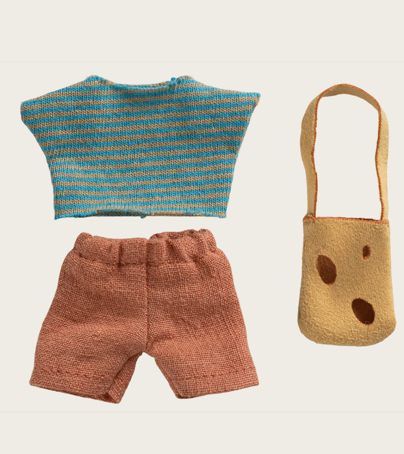 Clothes and Cheese Bag for Little Brother Mouse by maileg