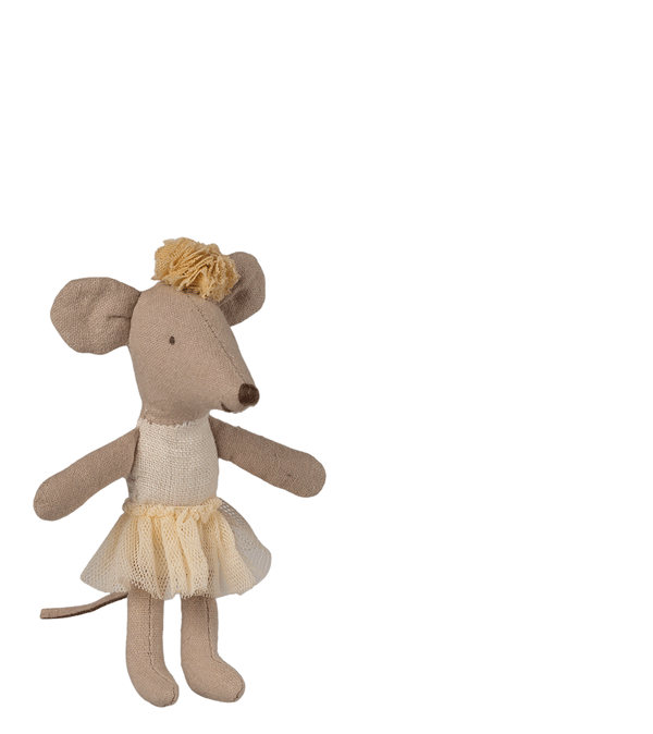 2026 Little Sister Off White  Ballerina Mouse by maileg