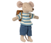 2026 Big Brother Mouse with Brown Backpack by maileg