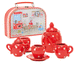 La Grande Famille Ceramic Tea Set in Suitcase by Moulin Roty