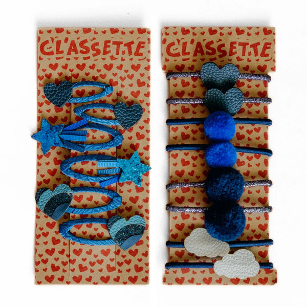Navy Blue School Hair Clips & Bobble Hair Ties by Classette