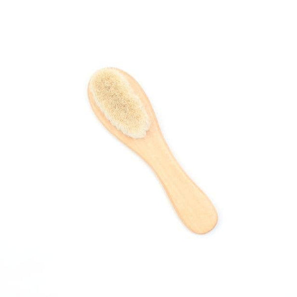 Wooden Baby Brush With Wool Bristles