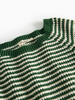 Garden Green Stripe Torin Knitted Sweater by MarMar Copenhagen
