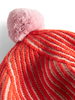 Tomato Stripe Alexo Pom Pom Beret by MarMar Copenhagen