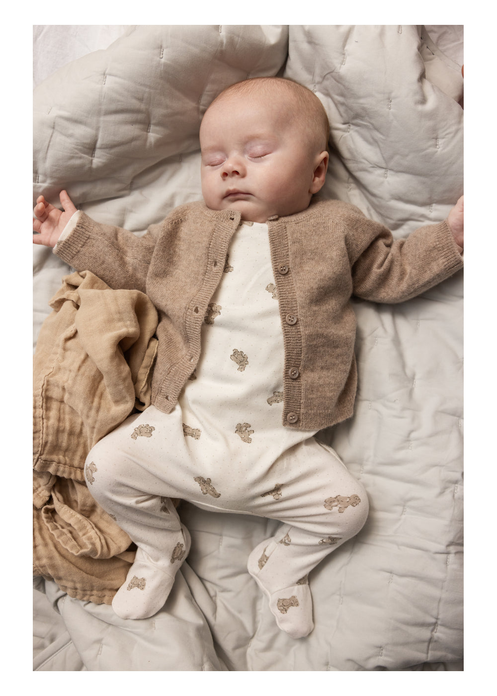 Teddy Bears Modal Rubello Wrap Onesie by MarMar Copenhagen