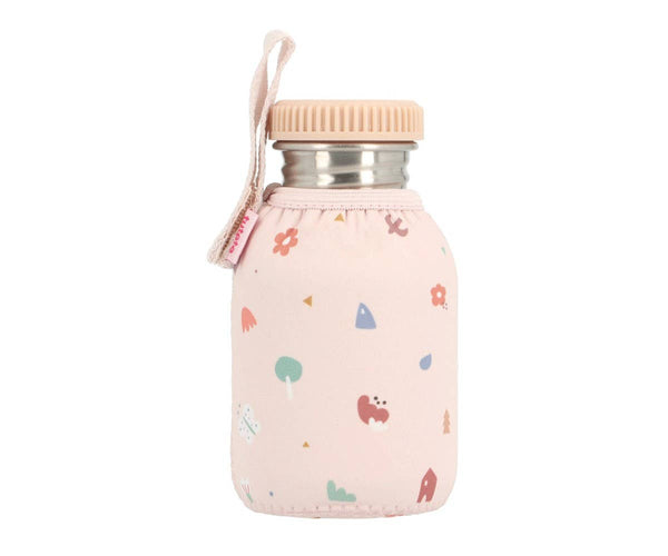 350ml Steel Bottle with Geometric Nature Sleeve by Tutete
