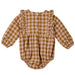 Embroidered Gingham Marvel Romper by Bonheur du Jour