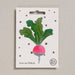 Radish Vegetable Iron-On Embroidered Patch by Petra Boase