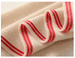 Super Soft Red & Cream Diamond Shaped Scarf