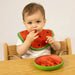 Oli&Carol Wally the Watermelon Rubberwood Kids Plate Set