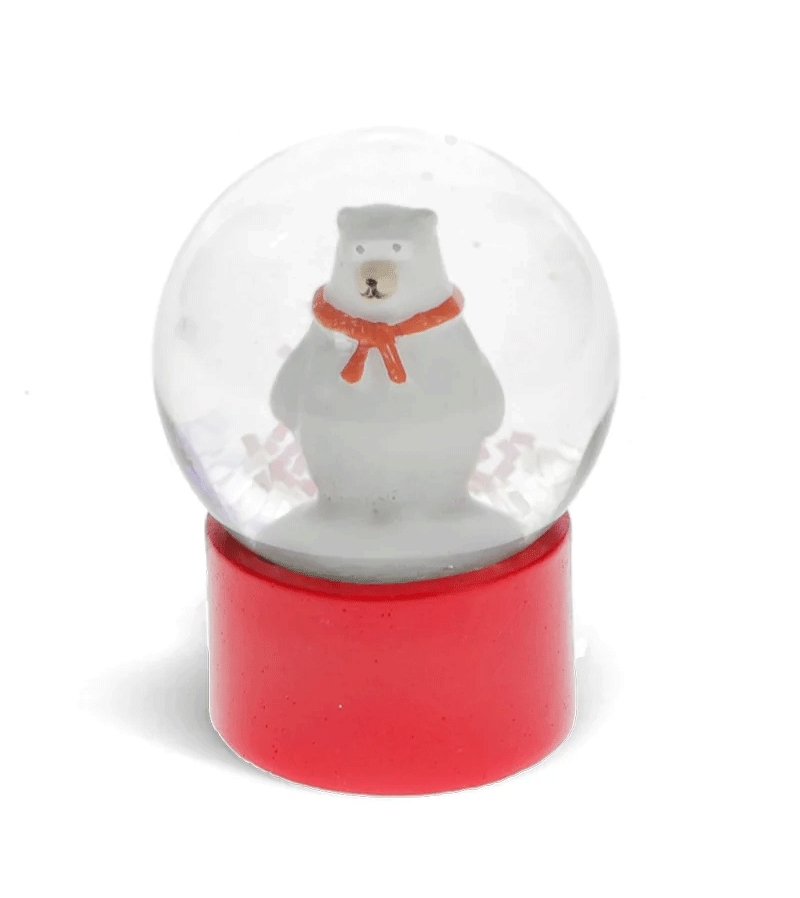 Polar Bear Mini Glitter Snow globe by Rex London