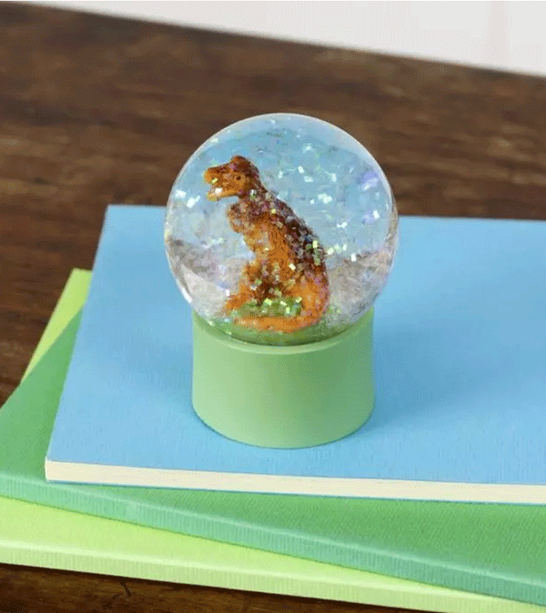 Dinosaur Mini Glitter Snow globe by Rex London