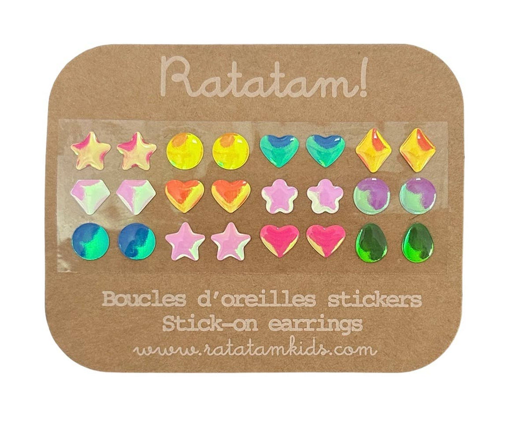 Set of 12 Self-Adhesive Earrings  by Ratatam