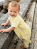 Lemon Checks Baby Romper by Serendipity
