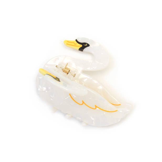 Swan Hair Claw Clip