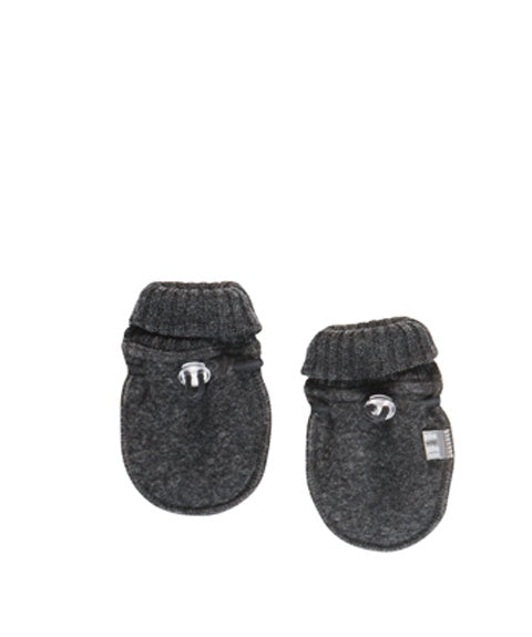 Outlet Grey Soft Wool Baby Mittens by Joha