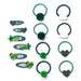 Green School Hair Clips & Bobble Hair Ties by Classette