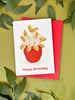 Strawberry Vase Birthday Card