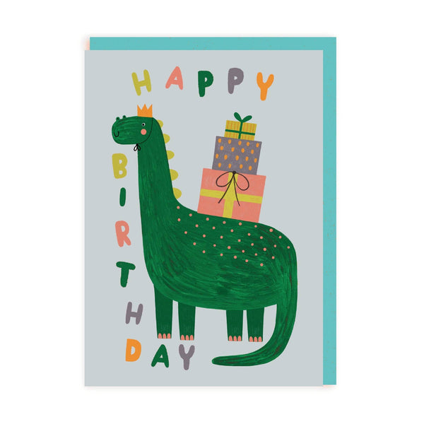 Daria Solak Cute Dinosaur Birthday Card by Ohh Deer