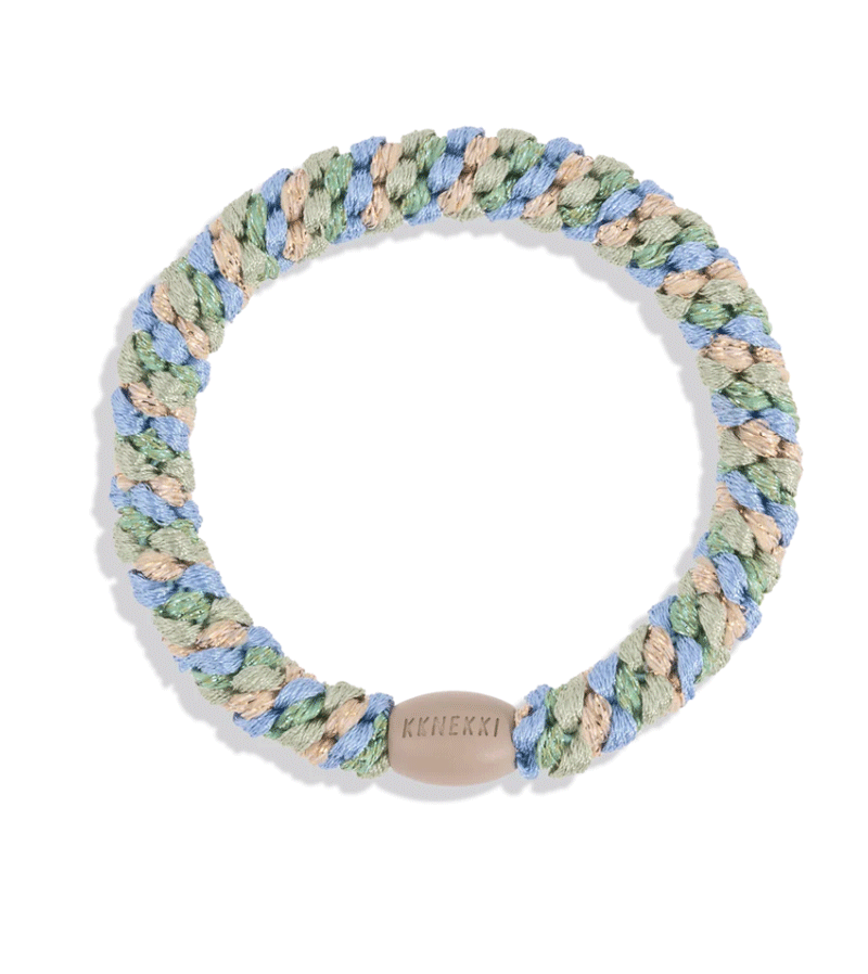 Pistachio & Sky Blue Glitter Mix Hairband by Bon Dep