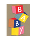 Baby Cubes Die Cut Card by Isatopia
