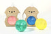42mm Blue Glitter Bird Bouncing Ball by Ratatam