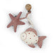 Fish and Starfish Clip On Pram Toy by Saga Copenhagen