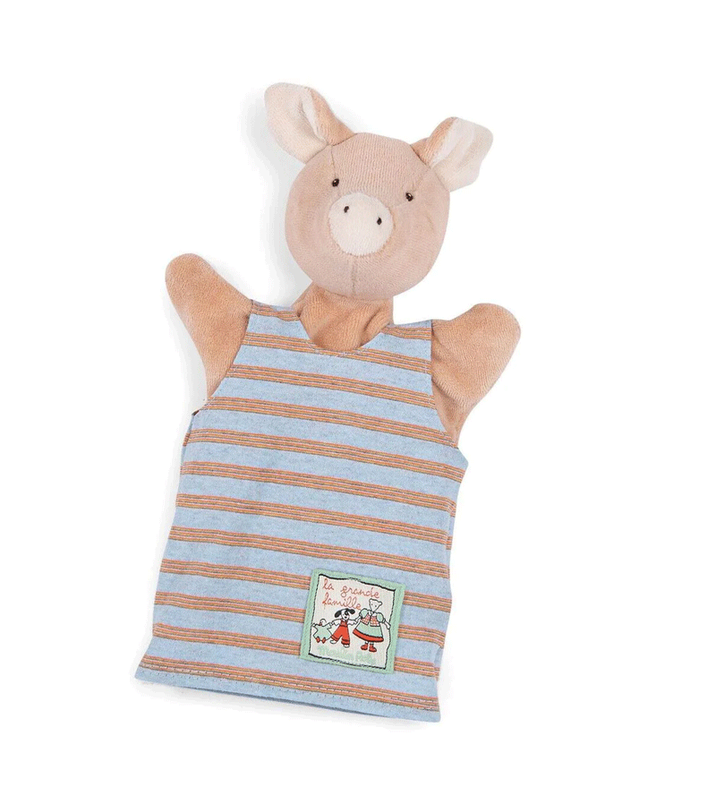 La Grande Famille Philemon the Pig Hand Puppet by Moulin Roty