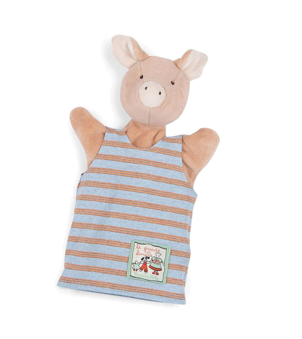 La Grande Famille Philemon the Pig Hand Puppet by Moulin Roty