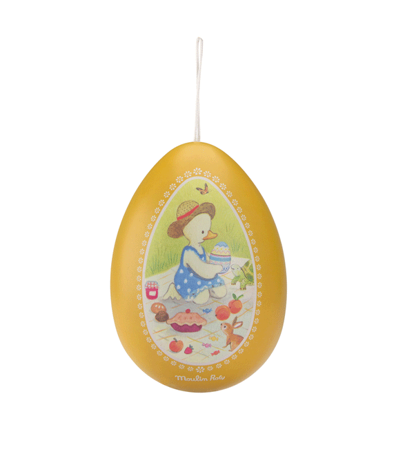 La Grande Famille Large Tin Easter Egg by Moulin Roty