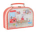 La Grande Famille Ceramic Tea Set in Suitcase by Moulin Roty