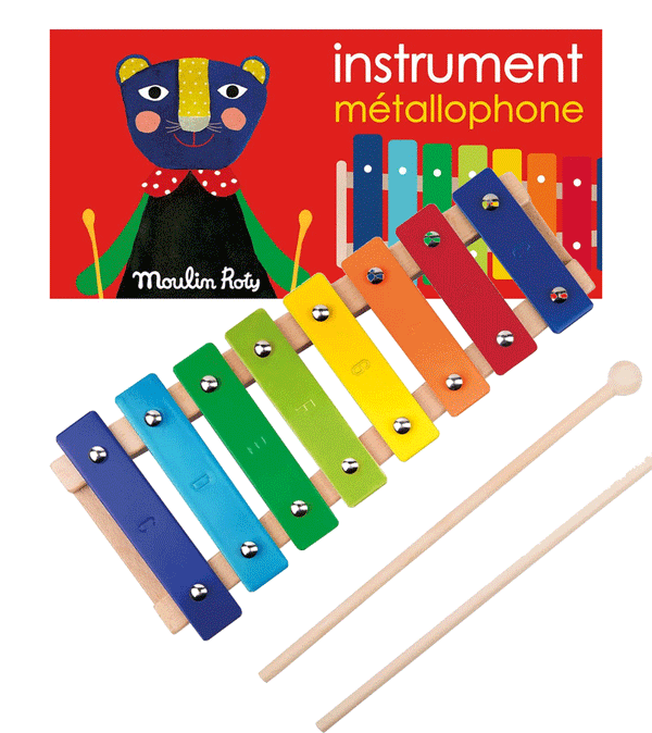 Les Popipop Metal Xylophone by Moulin Roty
