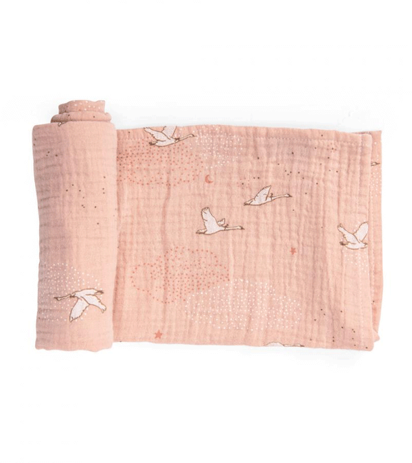Rose Printed Muslin by Moulin Roty