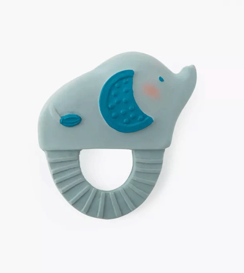 Sous mon Baobab Elephant rubber Ring by Moulin Roty