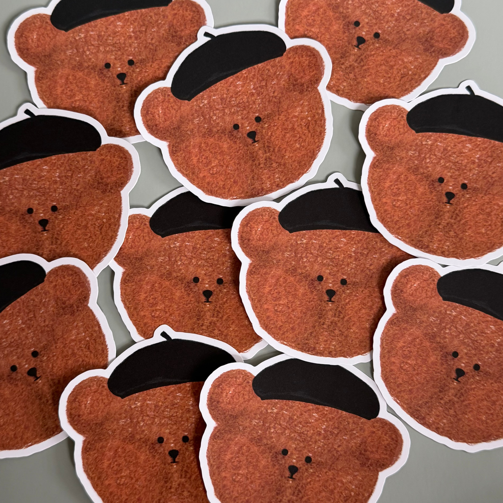 Beret Bear Face