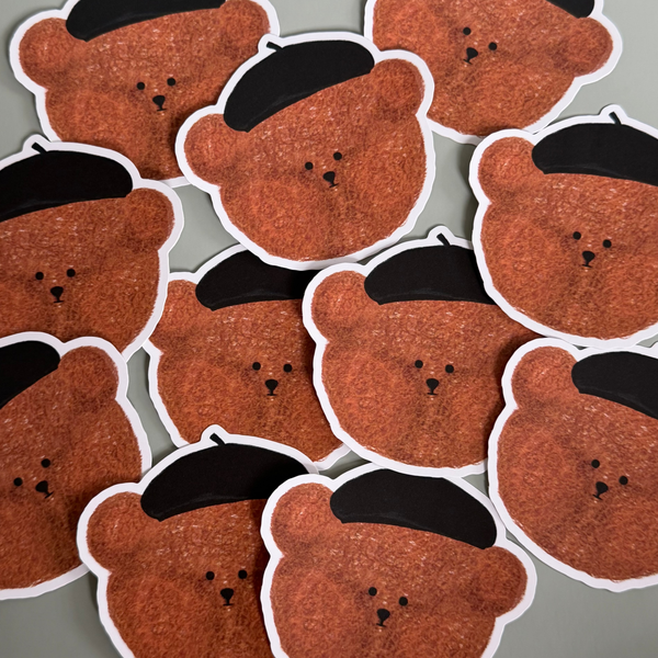 Beret Bear Face