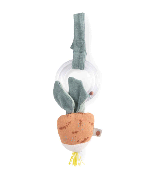 Trois Petits Lapins Radish Ring Rattle by Moulin Roty