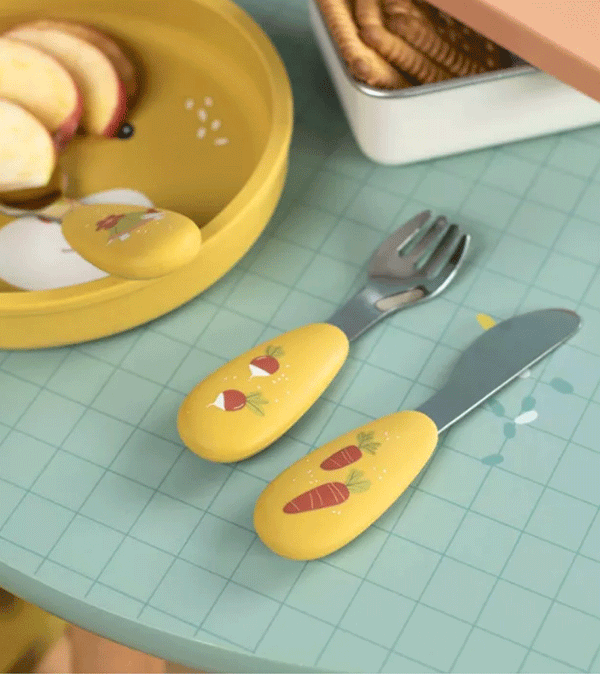 Trois Petits Lapins Set of Cutlery by Moulin Roty