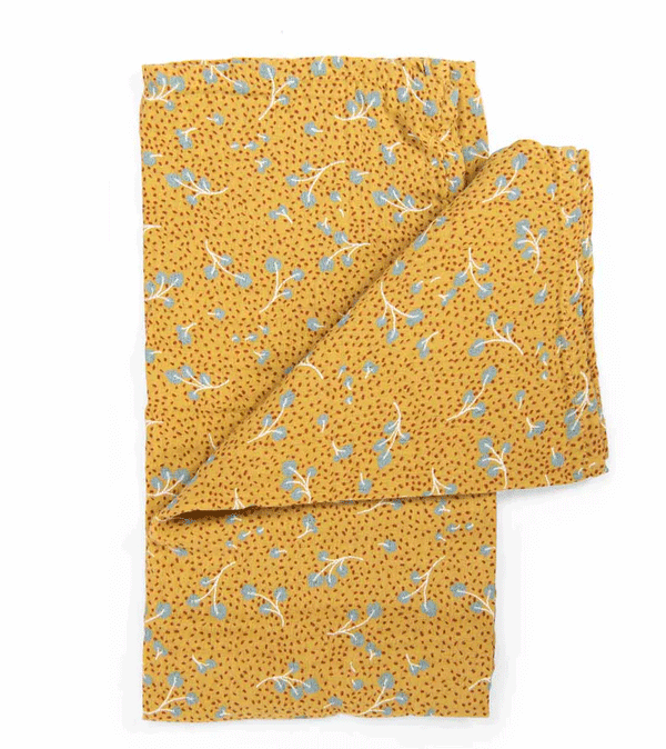 Mustard Printed Muslin by Moulin Roty