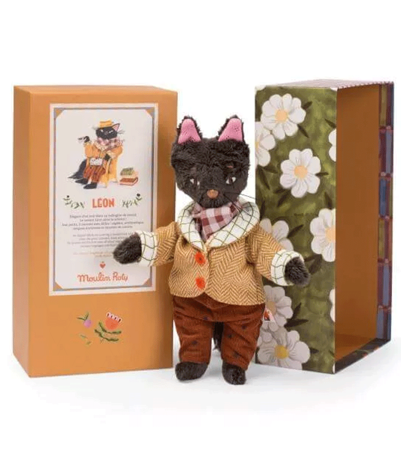 Leon the Cat  Les Minouchkas by Moulin Roty